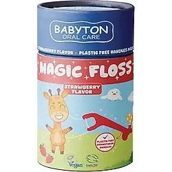Babyton Magic Floss Çilek Aromalı 30'lu Çocuk Diş İpi