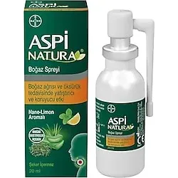 AspiNatura Nane-Limon Aromalı Boğaz Spreyi 20 ml