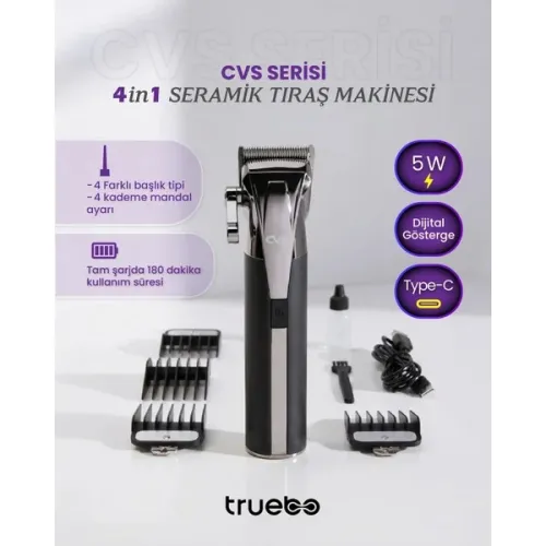 CVS - Truebo Serisi Seramik Saç Sakal Tıraş Makinesi