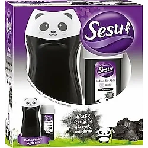 Sesu Kömürlü Panda Isıtıcılı Roll-on Kolay Ağda Seti