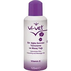 Vi-Vet Vitamin E Sir Ağda Sonrası Temizleme ve Masaj Yağı 125 ml