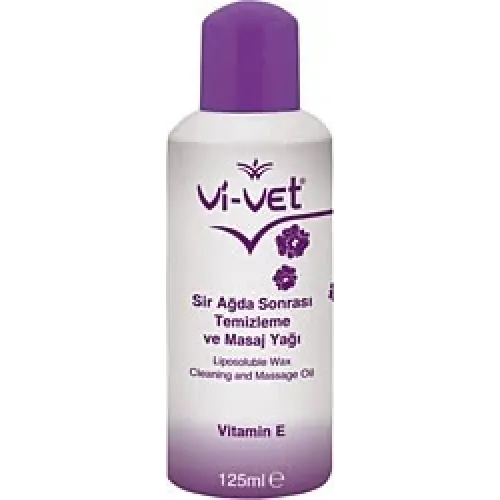 Vi-Vet Vitamin E Sir Ağda Sonrası Temizleme ve Masaj Yağı 125 ml