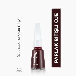 Flormar Nail Enamel Yoğun Pigmentli Parlak Oje No: 311 Purple Scarlett