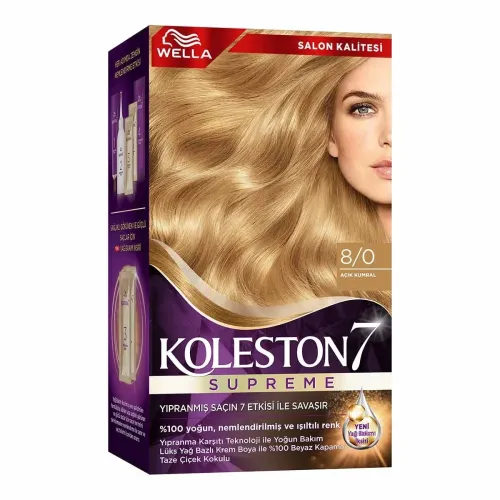Wella Koleston Kit Saç Boyası Açık Kumral 8/0