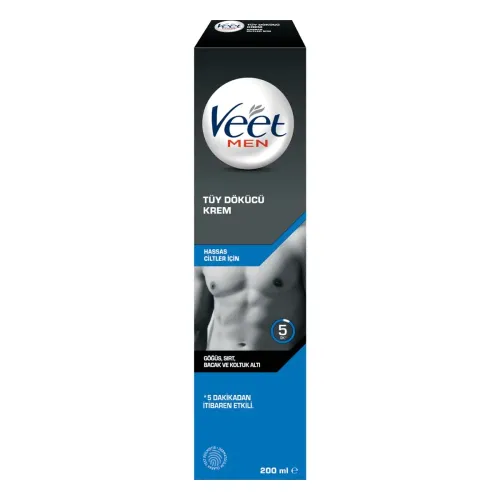 Veet Men Erkeklere Özel Tüy Dökücü Krem Hassas Ciltler İçin 200ml