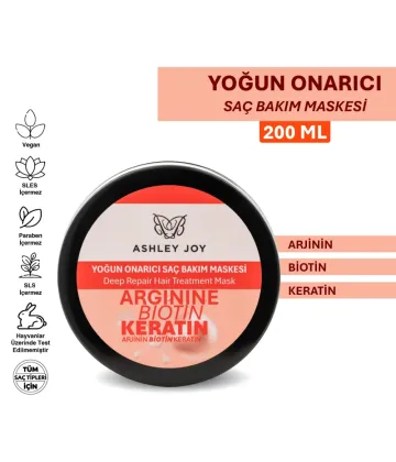 Ashley Joy Yoğun Onarıcı Saç Bakım Maskesi 200 ml