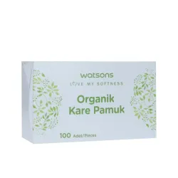 Watsons Organik Kare Pamuk Kutu 100 Adet