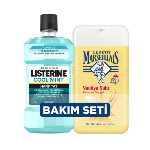 Listerine Ağız Bakım Suyu 250 ml ve Duş Jeli 250 ml Seti