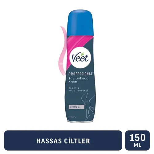 Veet Professional Tüy Dökücü Sprey Krem Hassas Ciltler için 150ml