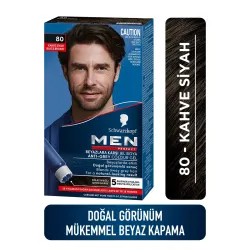Schwarzkopf Men Perfect Saç Boyası No: 80 Kahve Siyah
