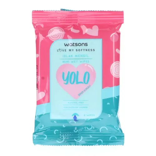 Watsons Mini Islak Mendil Yolo Şeker Kokulu 3x8 Adet