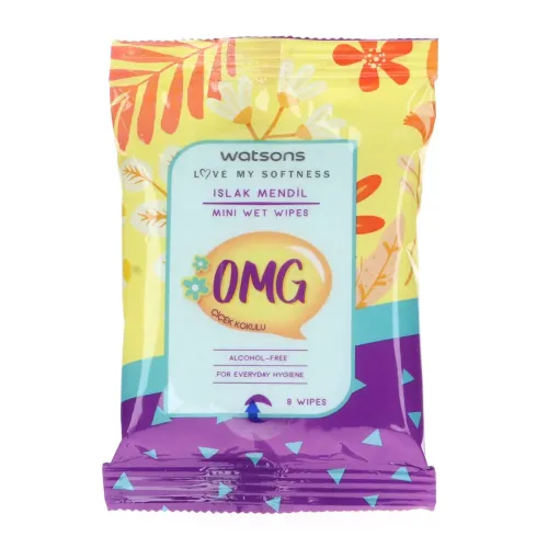 Watsons Mini Islak Mendil OMG Çiçek Kokulu 3x8 Adet