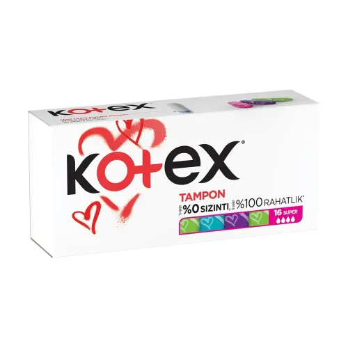 Kotex Tampon Süper 16 Adet