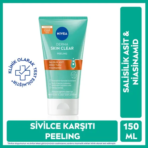 Nivea Derma Skin Clear Sivilce Karşıtı Peeling 150 ml