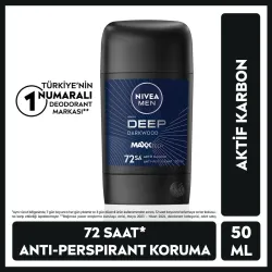 Nivea Men Erkek Stick Deodorant Deep Dimension Aktif Karbon 50 ml