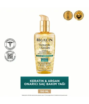 Bioxcin Keratin ve Argan Saç Bakım Yağı 150 ml