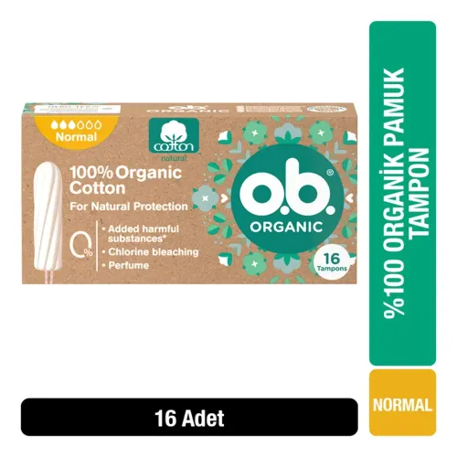 Ob Organik Tampon Normal 16 Adet