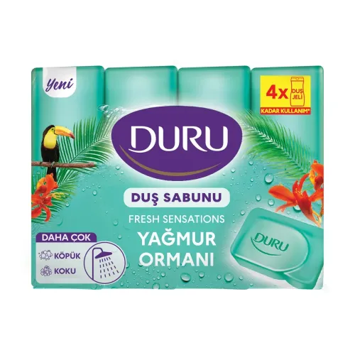 Duru Fresh Duş Sabunu Extra Yağmur Ormanı 4x150 g