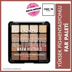 Nyx Professional Makeup Ultimate Shadow Palette Warm Neutrals Göz Farı Paleti
