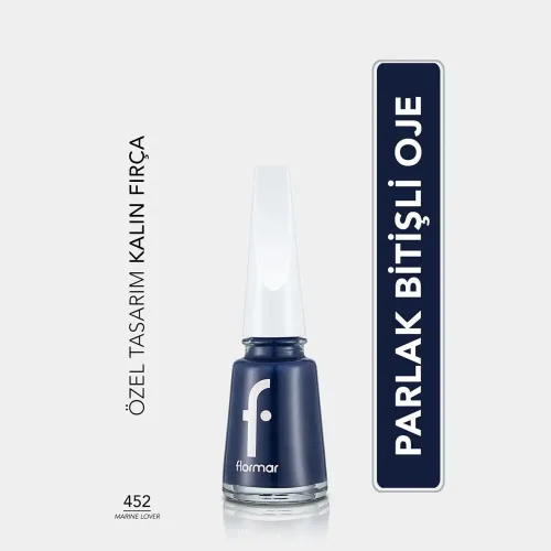 Flormar Nail Enamel Yoğun Pigmentli Parlak Oje No: 452 Marine Lover