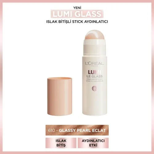 L’Oreal Paris Lumi Glass Islak Bitişli Stick Aydınlatıcı 610 Glassy Pearl Eclat