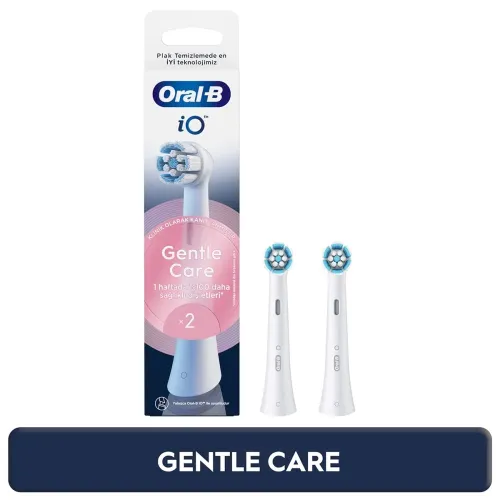 Oral-B iO Serisi Gentle Care Orijinal Yedek Başlıkları Hassas Diş Etlerine Uygun 2'li