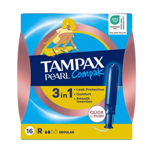 Tampax Pearl Compak Tampon Regular/Normal 16'lı