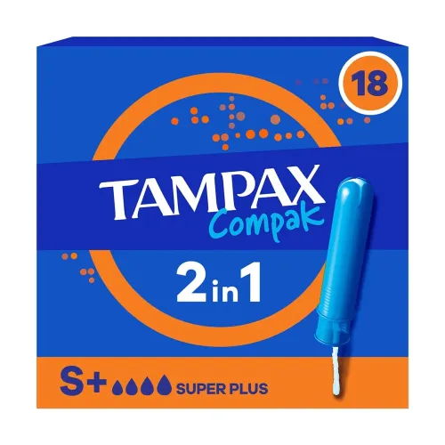 Tampax Tampon Compak Super Plus 18'li