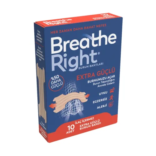 Breathe Right Extra Regular Size Burun Bandı 10 Adet