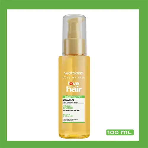 Watsons Saç Bakım Yağı Keratin Yoğun Onarıcı 100 ml