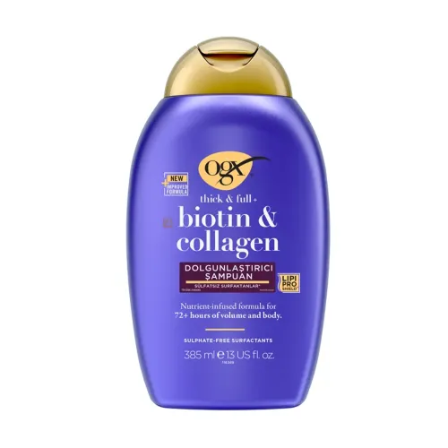 OGX Dolgunlaştırıcı Biotin ve Kolajen Şampuan 385 ml