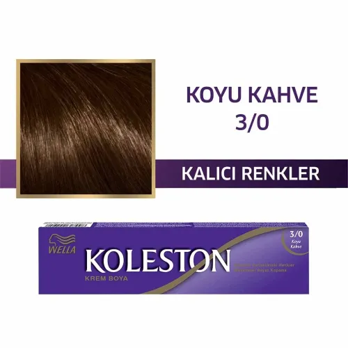 Wella Koleston Single Tüp Boya 3/0 Koyu Kahve