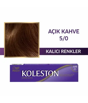 Wella Koleston Single Tüp Boya 5/0 Açık Kahve