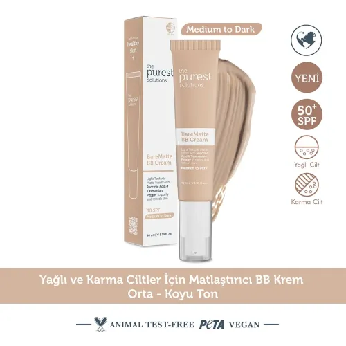 The Purest Solutions Mat BB Krem Medium 40 ml