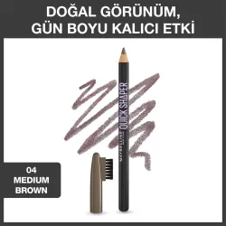 Maybelline New York Quick Shaper Kaş Şekillendirici Kalem 04 Medium Brown