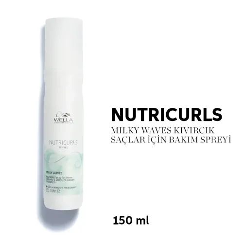 Wella Professionals Nutricurls Milky Waves Besleyici Durulanmayan Bakım Spreyi 150 ml