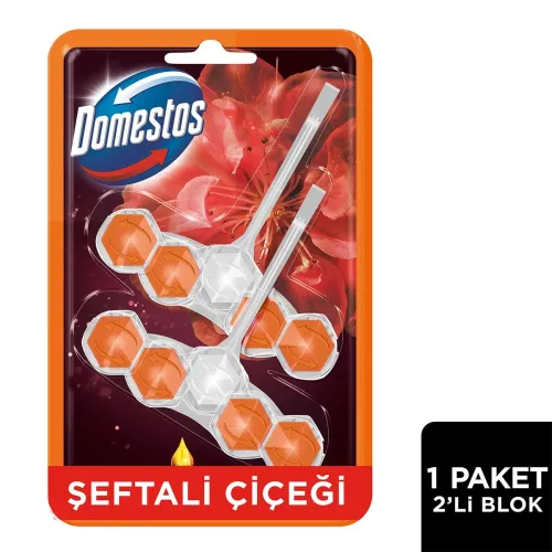 Domestos Aroma Lux Tuvalet Bloğu Şeftali Çiçeği 50 g x2