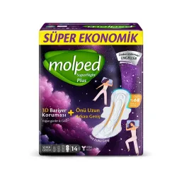 Molped Supernight Önü Uzun Süper Gece Plus 14'lü