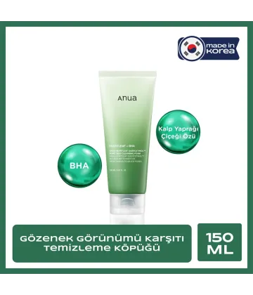 Anua Heartleaf Quercetinol Temizleme Köpüğü 150 ml