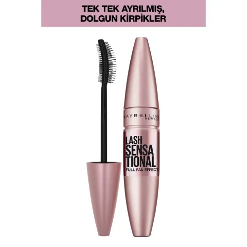 Maybelline New York Lash Sensational Yelpaze Etkili Maskara Siyah