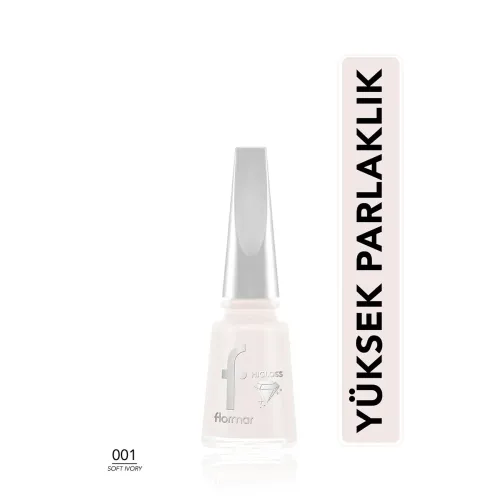 Flormar Higloss Oje Ne-001 Soft Ivory