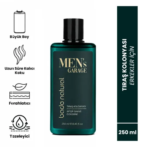 Bade Natural Men's Garage Tıraş Kolonyası 250 ml