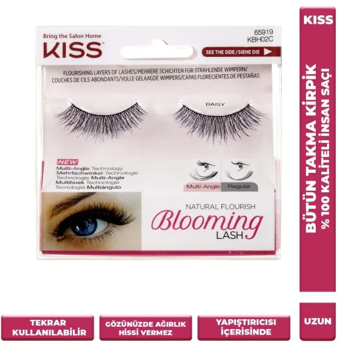 Kiss Blooming Lash Daisy Bütün Takma Kirpik Tekrar Kullanılabilir