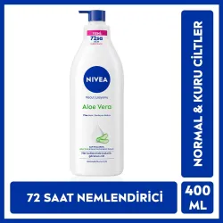 Nivea Aloe Vera Vücut Losyonu 400 ml Normal ve Kuru Ciltler 48 Saat Nemlendirme