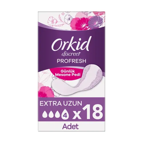 Orkid Discreet Profresh Günlük Mesane Pedi Ekstra Uzun 18 Adet