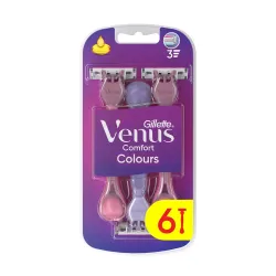 Gillette Venus Renkli Kullan At Tıraş Bıçağı 3 Bıçaklı 4+2 Adet