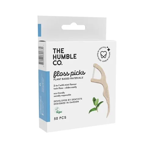 Humble Brush Floss Pick Kürdanlı Diş İpi 50'li (Nane)