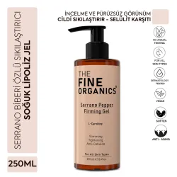 The Fine Organics Serrano Biberi Özlü Sıkılaştırıcı, Bölgesel İncelme, Selülit ve Çatlak Karşıtı Soğuk Lipoliz Jel 250 ml