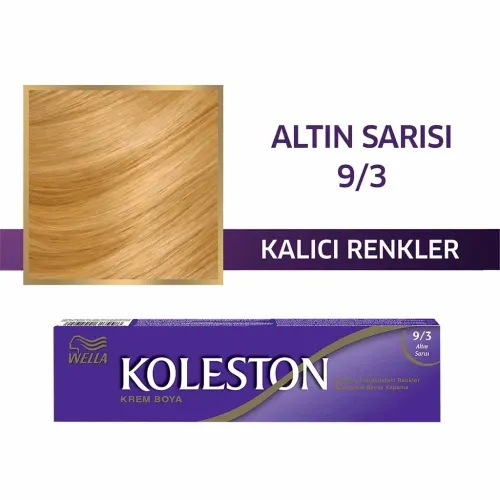 Wella Koleston Single Tüp Boya 9/3 Altın Sarısı