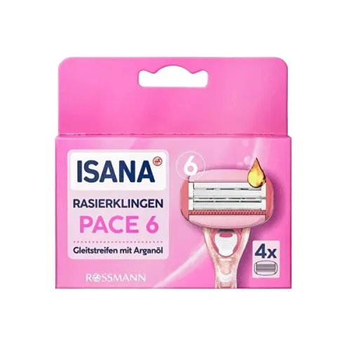Isana Yedek Tıraş Bıçağı 6 Bıçaklı Kadınlar İçin 4'lü